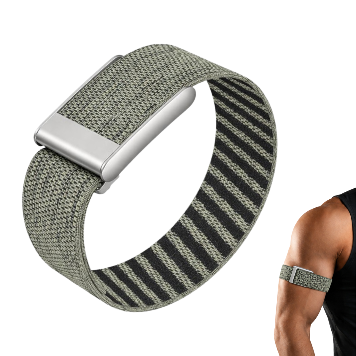 Rumbalton Nylon Bicep Strap for WHOOP 5.0 One, Peak, Life/ MG