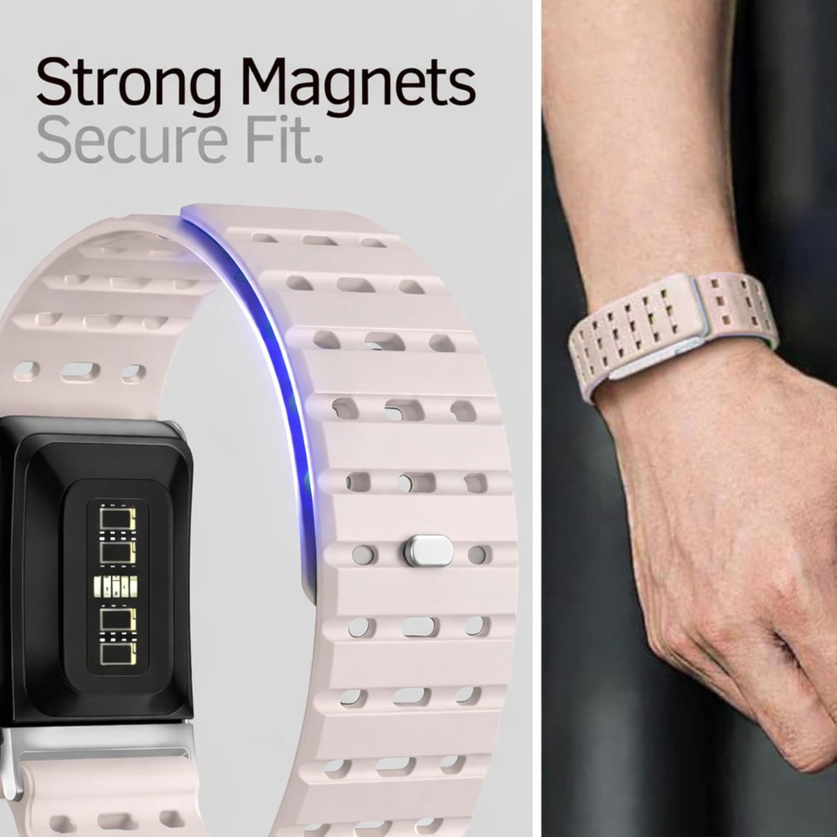 Rumbalton Magnetic Silicone Sport Band for WHOOP 5.0 One, Peak, Life/ MG
