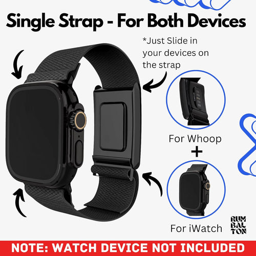 Rumbalton Hybrid - 2in1 Nylon Band for Whoop 4.0 & Apple Watch