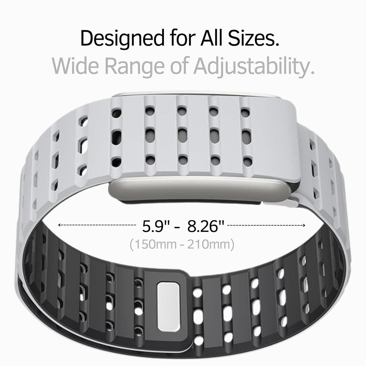 Rumbalton Magnetic Silicone Sport Band for WHOOP 5.0 One, Peak, Life/ MG
