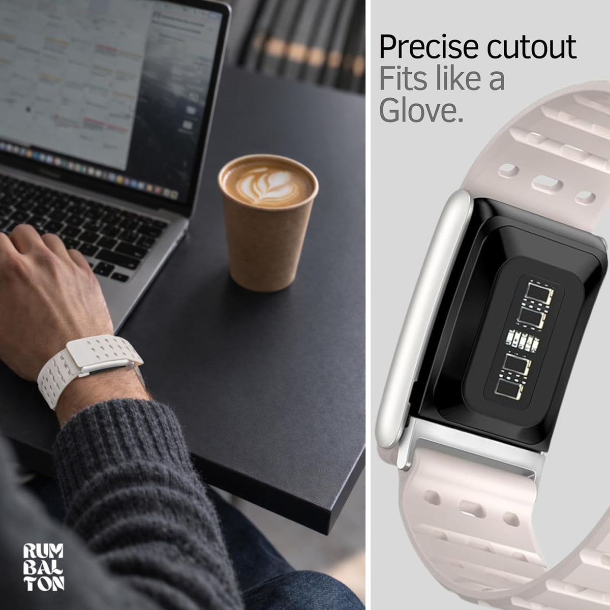 Rumbalton Magnetic Silicone Sport Band for WHOOP 5.0 One, Peak, Life/ MG