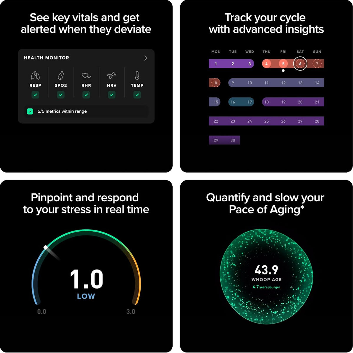 Whoop 5.0 Health and Fitness Wearable – 12 Month Membership Included